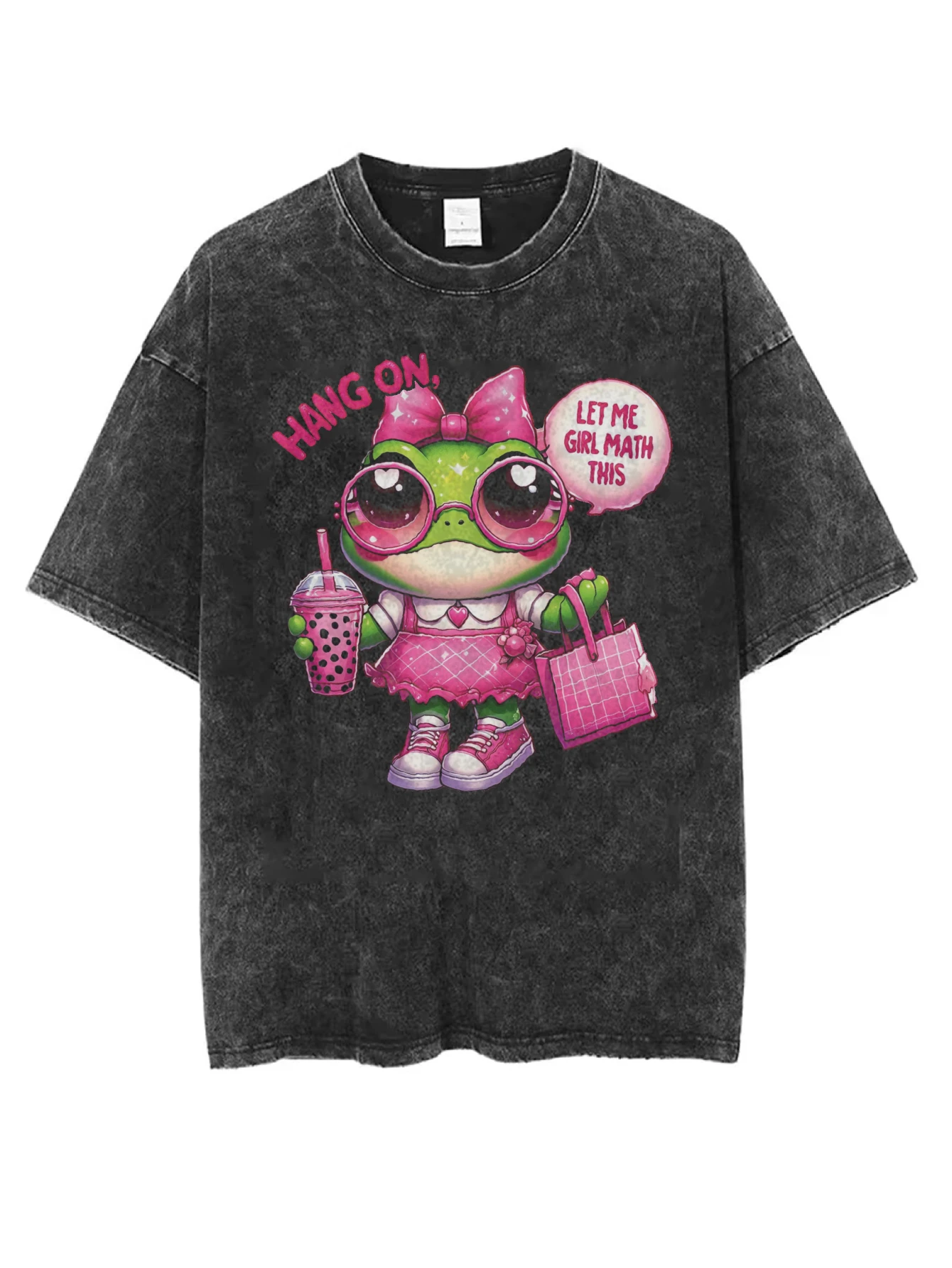 تي شيرت أسود مريح مغسول برقبة دائرية للنساء والرجال فضفاض مناسب برسومات الهالوين الأكثر مبيعًا طراز كاجوال شتوي