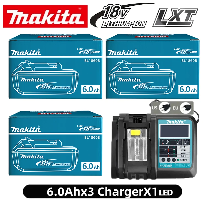 NIEUWE 6AH makita BL1860 18V Batterij Power Tools Li-ion Vervanging LXT BL1850 BL1840 voor 18V Schroevendraaier met BMS Lithiumbatterij