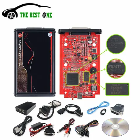 Best Quality With Murata filter EU Red Kess V5.017 2.80 OBD2 ECU Chip Tuning K-TAG 2.25 V7.020 4 LED KTAG Master ECU Programmer