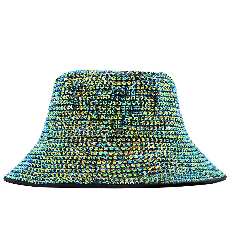 Runde Spitze Strass Perle Fedora handgemachte Strass voller Diamant Hut Männer und Frauen britischen Outdoor hellen Diamant Flash di – Detail 12