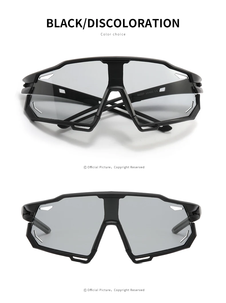 9932 New Outdoor Sports Color Changing Glasses Men's And Women's Sunglasses Polarized Sunglasses Cycling Wholesale image 4