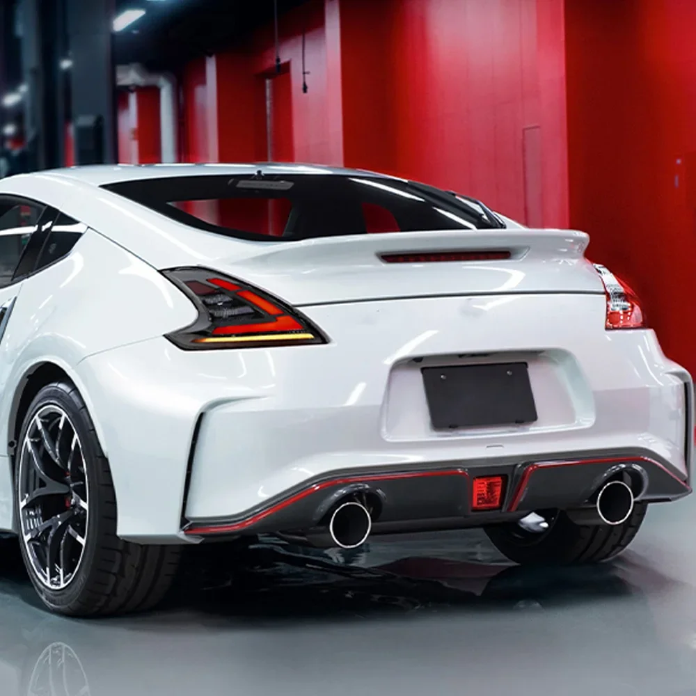 

Для Nissan 370Z 2008-2019 светодиодные задние фонари автомобиля в сборе, обновленный эффект запуска, динамический сигнал, задний фонарь, инструмент Plug and Play