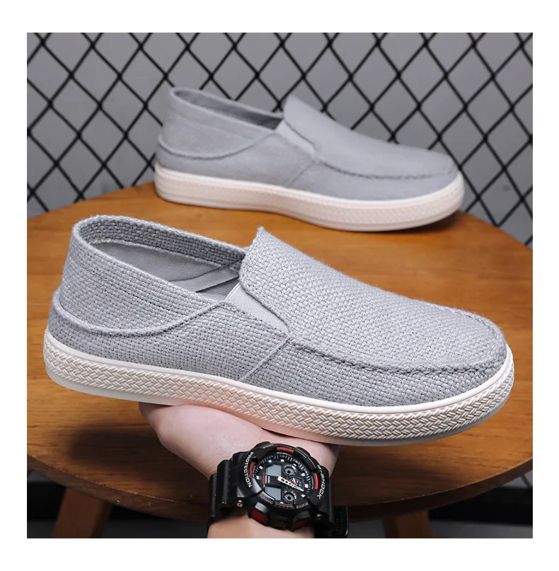 Men's Solid Color Sports Shoes Versatile Casual Breathable Running Mesh Shoes