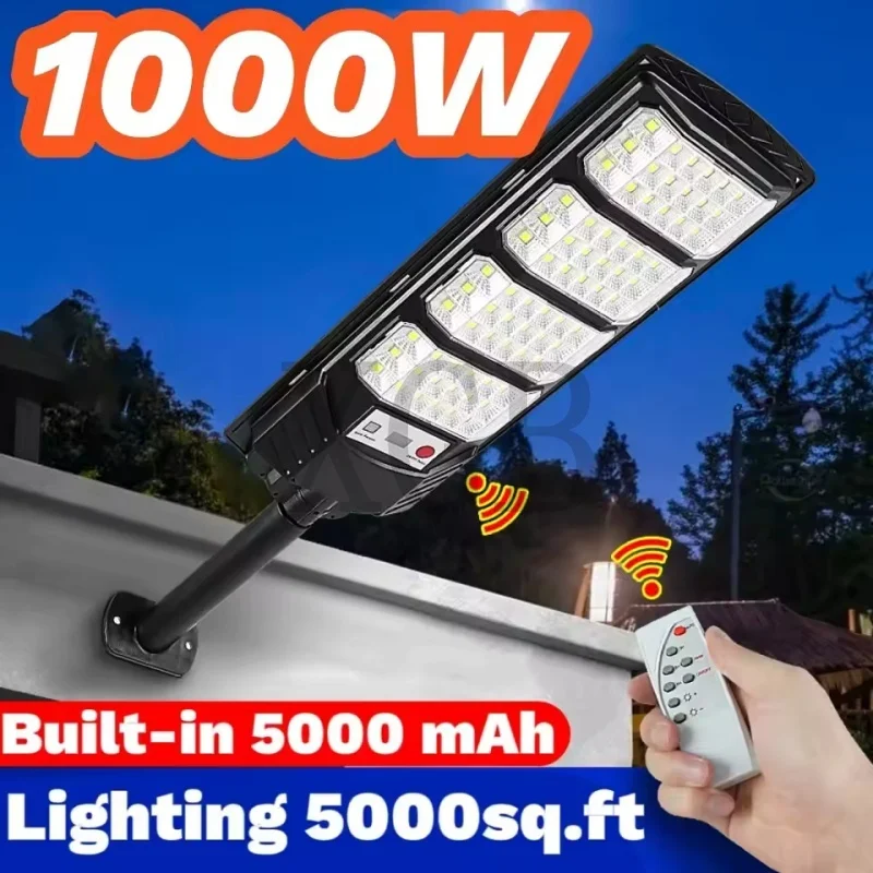 

Солнечный светодиодный светильник для улицы 200W 300W 400W 500W, мощный уличный светильник с датчиком движения, садовый уличный прожектор, настенный светильник