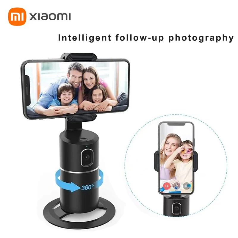 Xiaomi Selfie Stick 360° Smart Follow PTZ Head Camera Human Face Track Anti-shake Stabilizer Rotate Phone Holder Gimbal Tripod