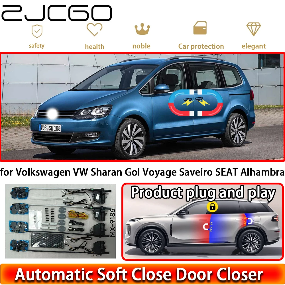 

for Volkswagen VW Sharan Gol Voyage Saveiro SEAT Alhambra Soft Close Door Power Closing Latch System Auto Pull Door Easy Close