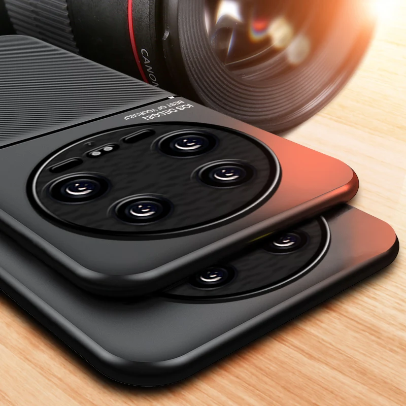 Case For Xiaomi 14 Ultra Magnetic Car Built-in Magnet Plate Shockproof Hard Cover For Xiaomi 14Ultra