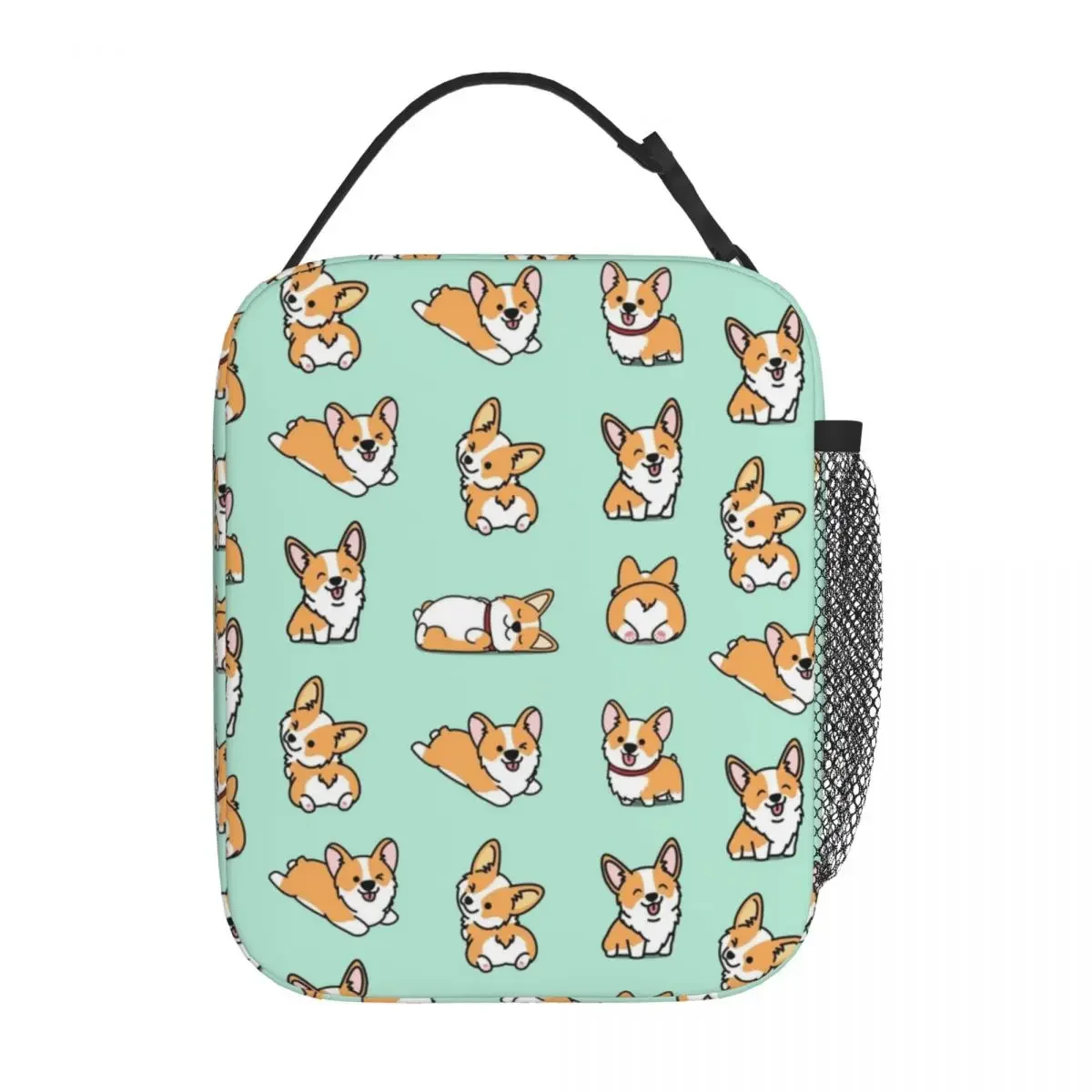 

Kawaii Corgi Insulated Lunch Bag Thermal Meal Container Dog Leakproof Tote Lunch Box Bento Pouch Work Travel