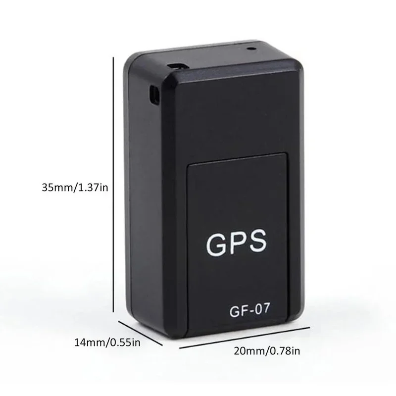 GF07 Magnetic Car Tracker, Posicionador GPS, Rastreamento em Tempo Real, Adsorção Magnética, Mini Localizador, Inserções SIM, Message Pets, Anti-Lost