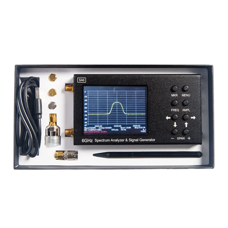 ABRW-2X New SA6 Portable 6Ghz Spectrum Analyzer & Signal Genertor TO, 2G, 3G, 4G, LTE, CDMA, DCS, GSM, GPRS,GLONASS
