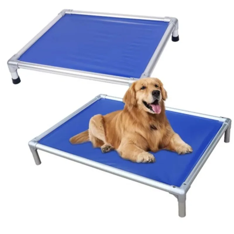

Custom Big Size Cooling Outdoor Indoor Portable Raised Pet Cot Elevated Dog Bed with Washable and Breathable Mesh