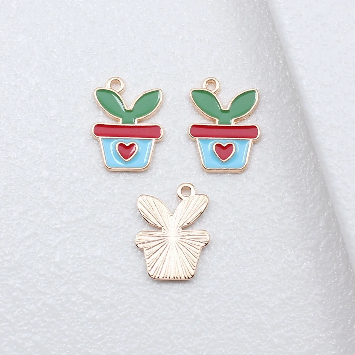 

20 шт., 17,5x13 мм, золотистые подвески в форме горшечных растений, аксессуары для изготовления ювелирных изделий своими руками