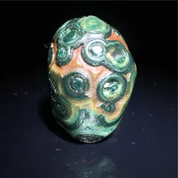 Boutique Mongolian Pretty Colored Relief Original Stone Beads Alxa Gobi Agate Stone Surface Eye Stone Beads for Jewelry Making
