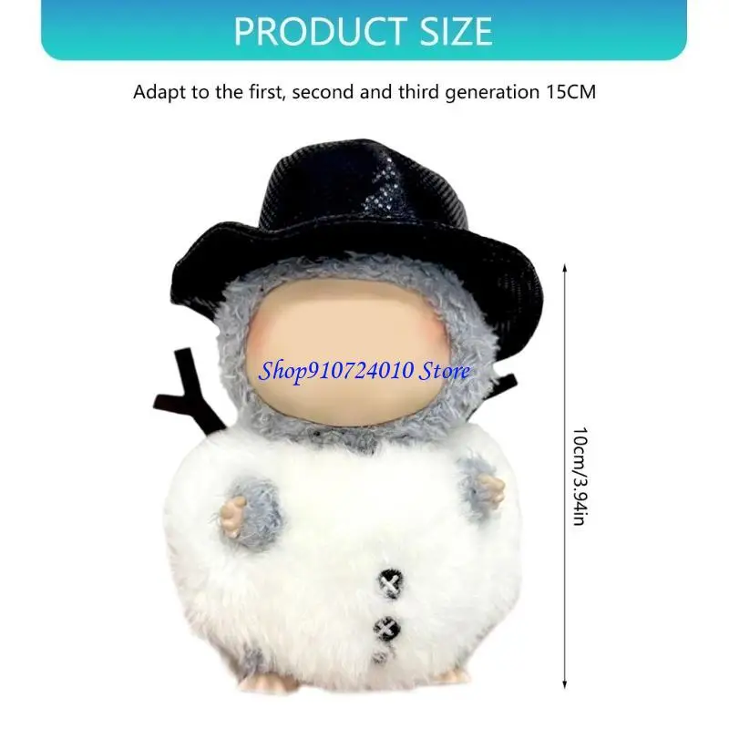 77HD الموسمية دمية زي ل 15 سنتيمتر أنيمي الشكل دمية أفخم عيد الميلاد ثلج الزي أنيمي دمية خلع الملابس الديكور #6