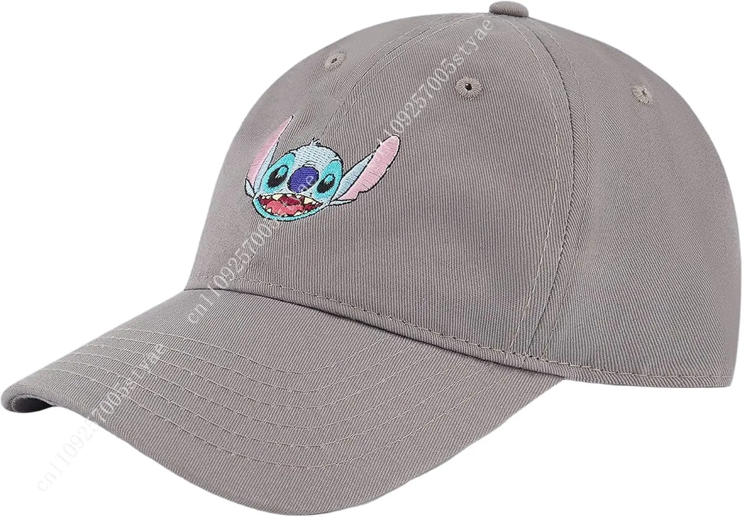 

Disney Stitch Dad Hat Adjustable Cotton Baseball Cap with Curved Brim Grey One Size Printed Hat
