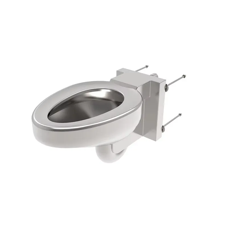 Modern European Style Wall-Mounted Stainless Steel Bathroom Toilet P-Trap Drainage Pattern Bathroom Accessory