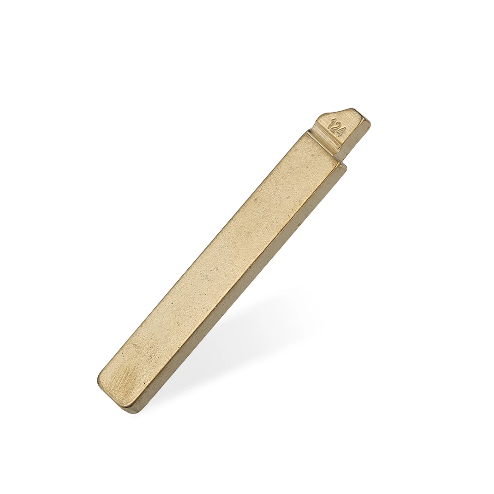 10 Pçs/lote No.124 Original Lâmina da Chave Do Carro Em Branco Chave Lâmina Folding TOY2014 KD JMD #124 Para TOYOTA Novos Modelos Corolla 2015 Levin