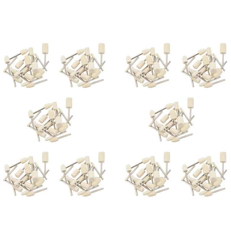 

PZHI-200Pcs Wool Felt Mounted Mandrel Polishing Buffing Wheels Grinding Bits Grinder Head Polish Watch Jewelry Rotary Tool