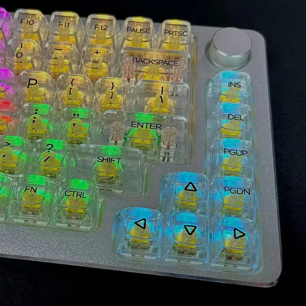 Transparent keycap High transparency PC material MDA height UV character full  No reinforcement 132  small  set