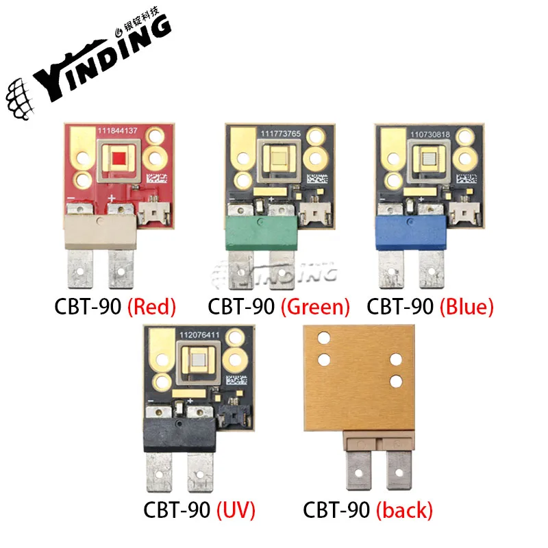 CBT-90 CBT-90-UV rosso/verde/blu/viola 100W Hight Power LED emettitore Chip proiettore lampada da palcoscenico sorgente luminosa