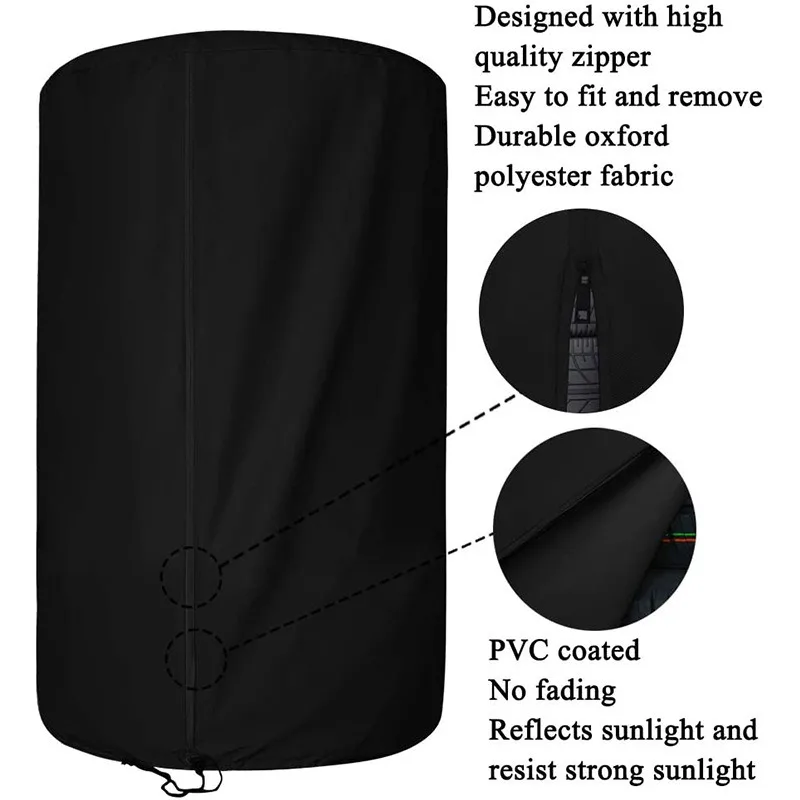 Cubierta de neumático de automóvil de tela Oxford, protector solar impermeable, cubierta de rueda de repuesto de almacén a prueba de polvo, tamaño: