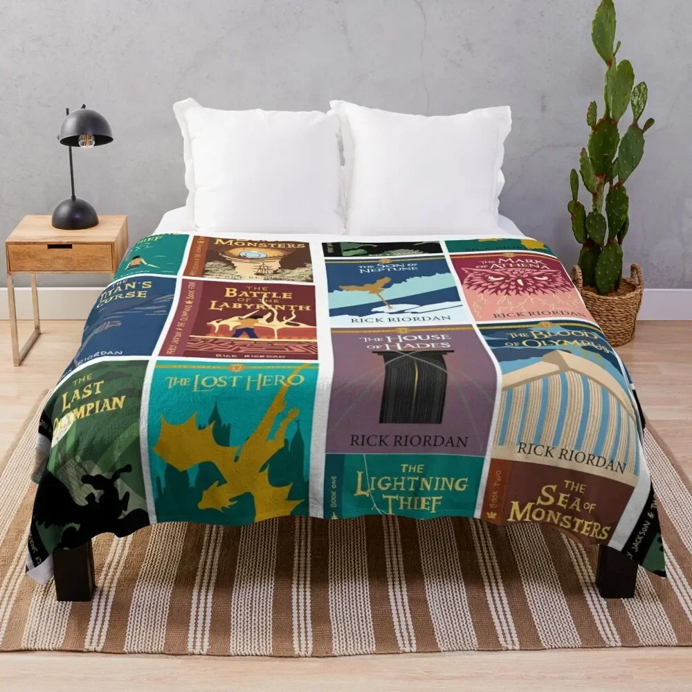 

pjo and hoo series pack Throw Blanket blankets and throws Decorative Throw Picnic Bed linens Blankets