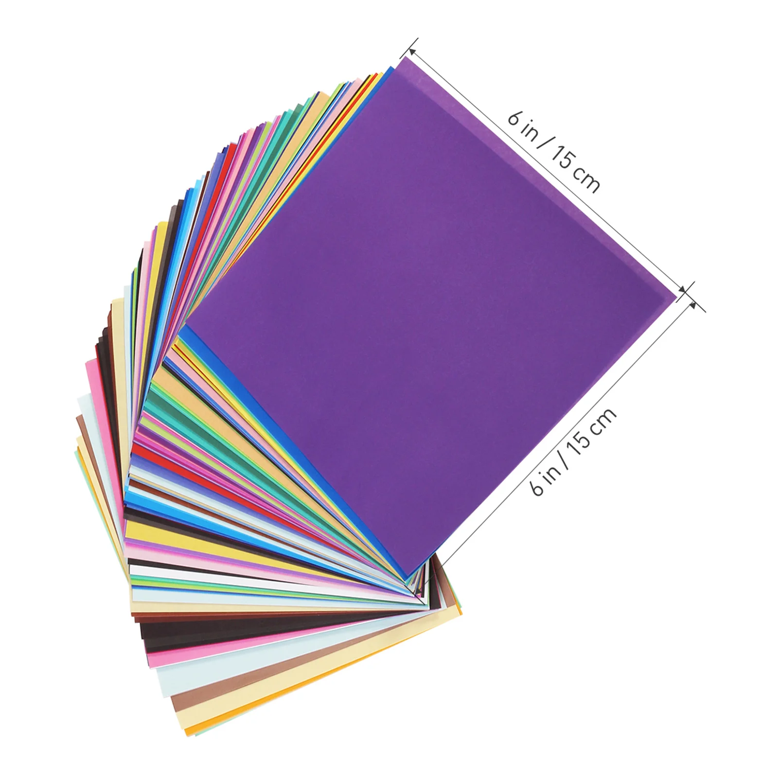 Colorful Origami Paper 15X15Cm Single Sided Sheets For Crafts Art Projects Folding Papers Handicraft Supplies