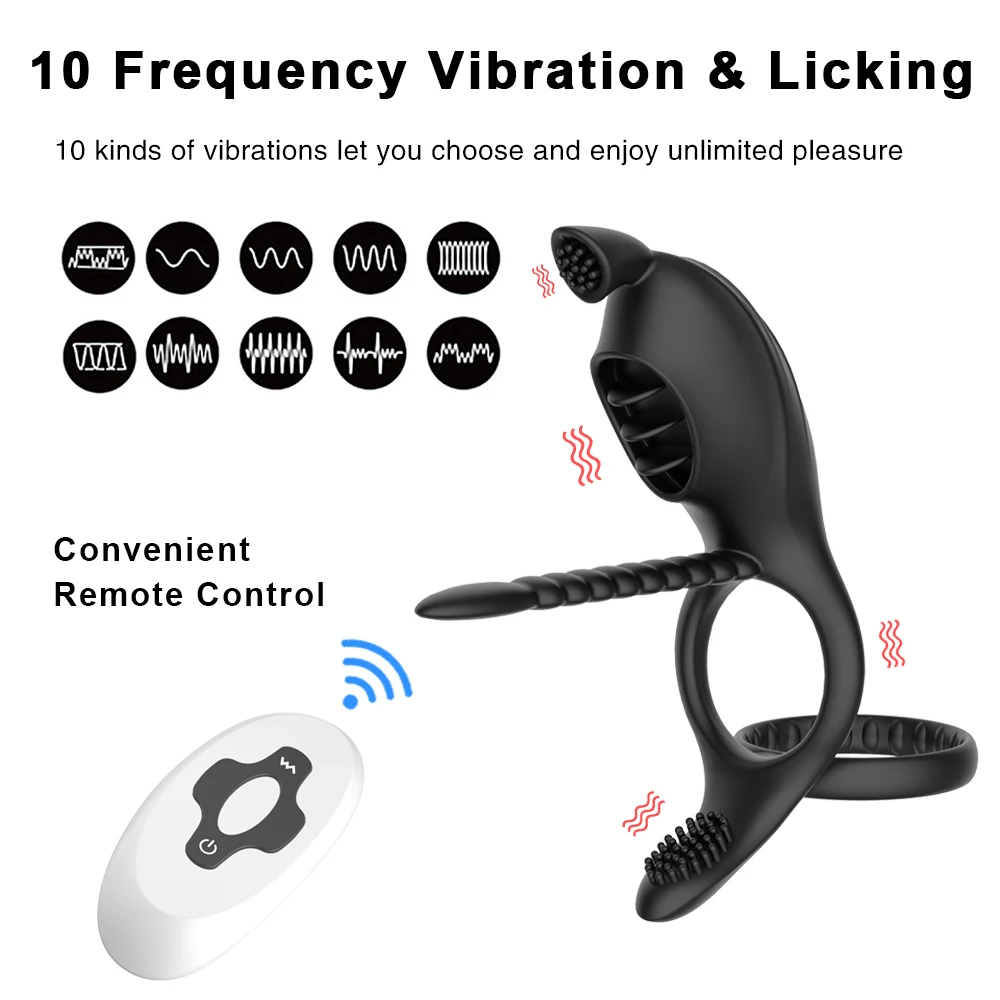 Couples Vibrator Penis Cock Ring Vagina Anal Clitoris Sucking Vibrator Delay Ejaculation Ball Stretcher Sex Toy For Men Sexshop