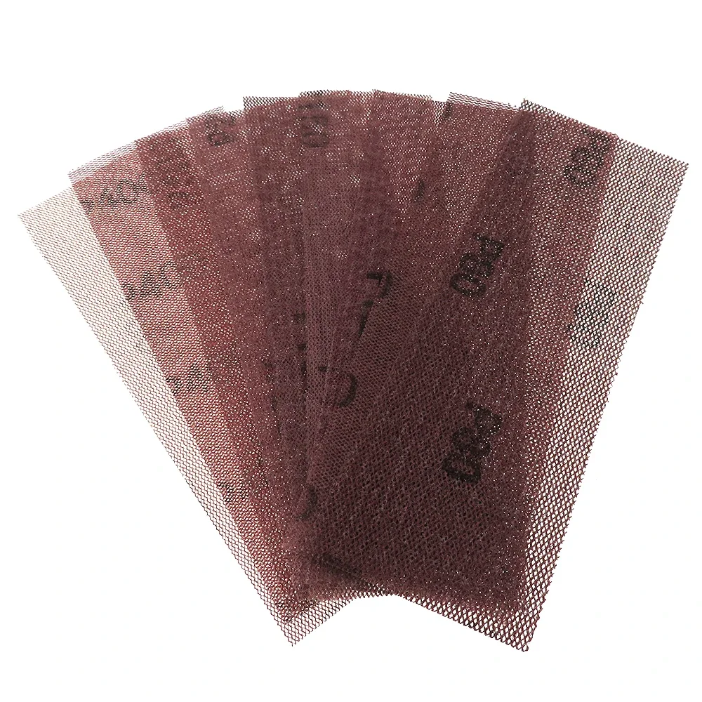 198*70MM Netz-Schleifscheiben Schleifpapier 80-600 Körnung Klettverschluss 2/6/10 Stück Anti-Blocking für Autolack Metallbearbeitung Polieren