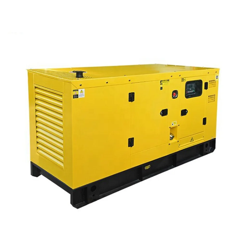High Power Diesel Generator Set 30kW 50KW Silent Type Three Phase Electric Start Fuel Efficient Backup Power for Industrial Use
