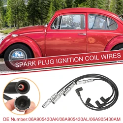 UXCELL 4 Pcs Spark Plug Wire Ignition Coil Cable No.06A905430AK for Volkswagen Beetle