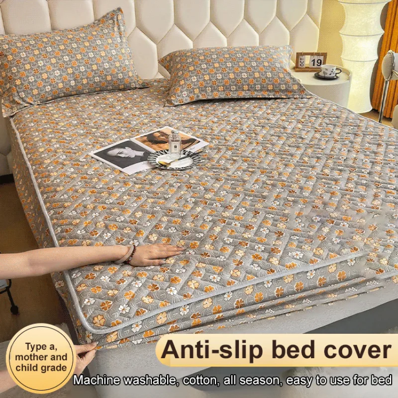 

Huaxia bed hats antidirty antislip cotton thickened mattress protector Simmons bed cover