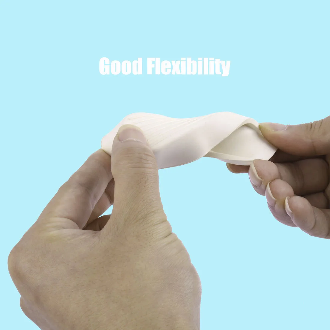 3 Stück Gummi Home Office Anti-Rutsch-Keil-Türstopper Türstopper Schutz Beige