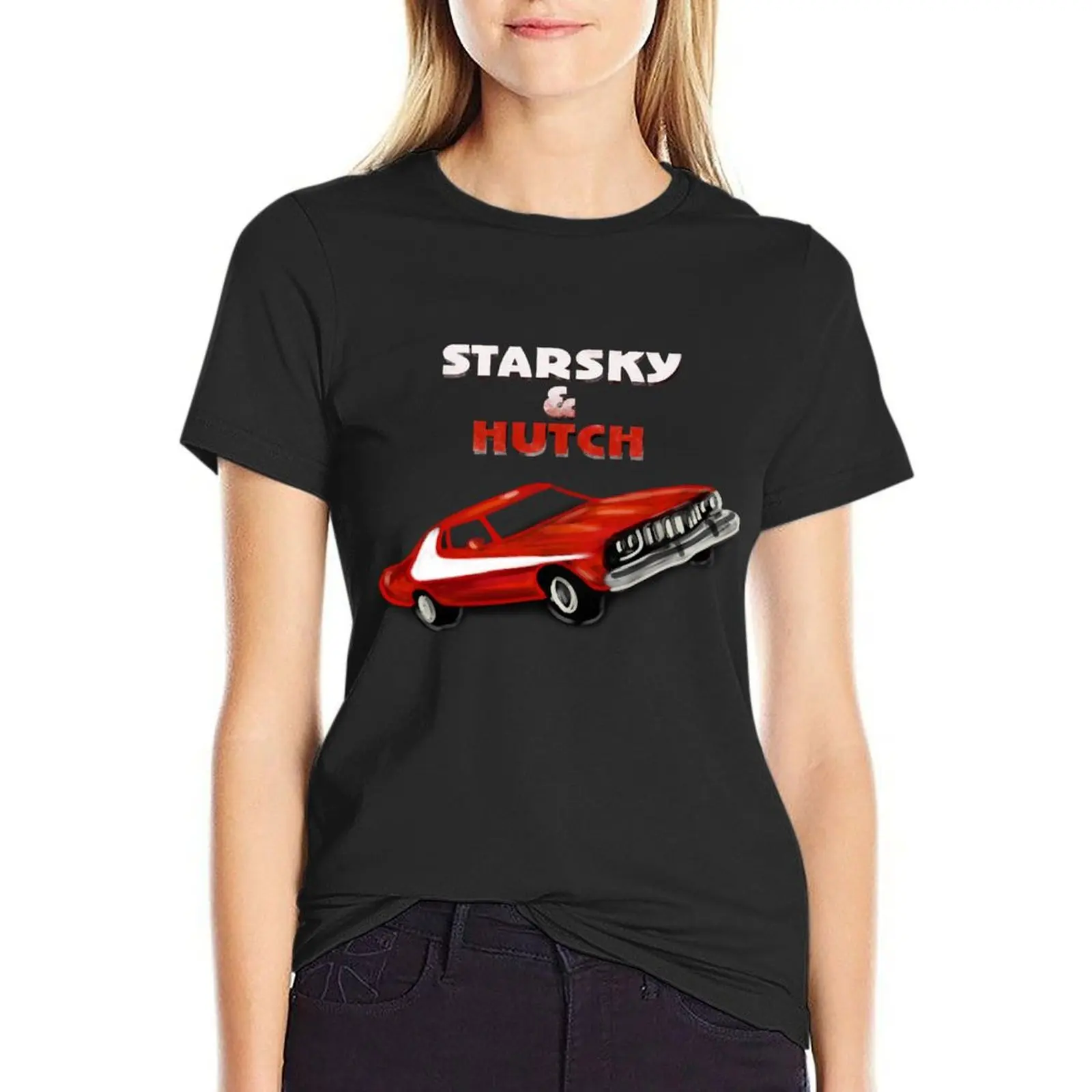 

Starsky and Hutch T-Shirt plus size tops lady clothes vintage tops plain t shirts for Women