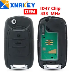 XRNKEY OEM 3 przyciski dla 2020-2023 dla Chevrolet Captiva składany klucz zdalny 433 MHz ASK z 47 HITAG3 7961X Chip