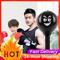 Desktop Punching Bag Desk Boxing Bag with Suction Cup Stress Relief Tabletop Punching Bag with Inflator Stress Reduction Tool