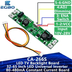 EGBO LED TV Backlight Board CA-266S 32-65 Inch LED Universal Inverter 80-480mA Constant Current Board