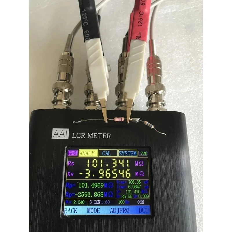 0.05% LCR Meter Digital Electric Bridge Component Tester 50Hz-100/200/300khz PCB Online On-board Tester + 2000mAh Battery view 2