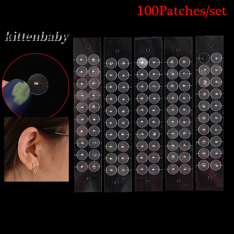 100pcs Acupuncture Magnetic Beads Auricular Ear Stickers Massage Ear stickers