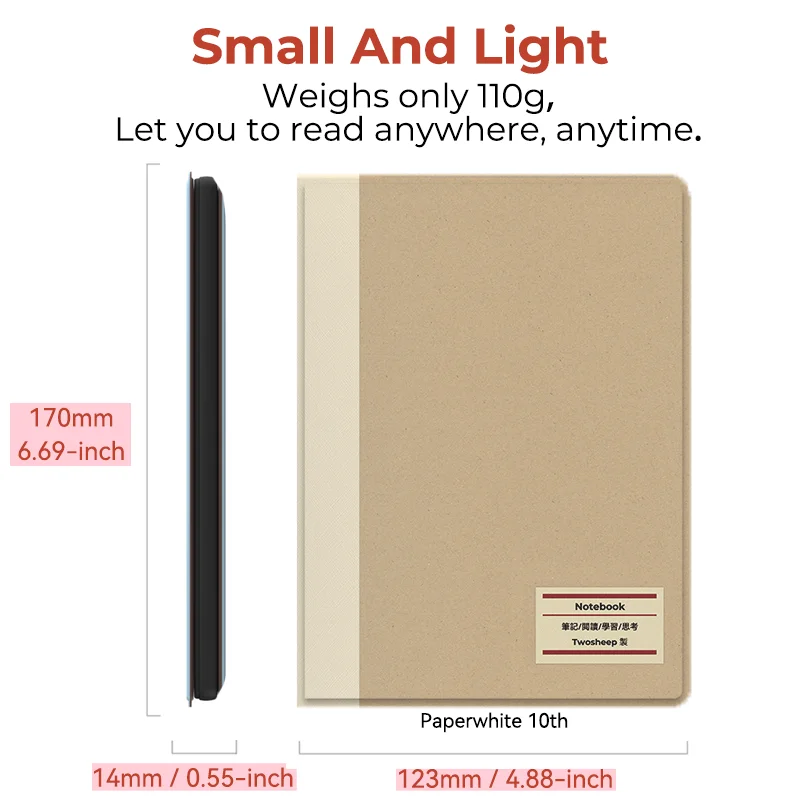 Pokrowiec Twosheep na Kindle Paperwhite 12. i 6/7/10/11. oraz na 2024 całkowicie nowy Kindle 11. z etui ochronnym Auto-wake — zdjęcie produktu 4