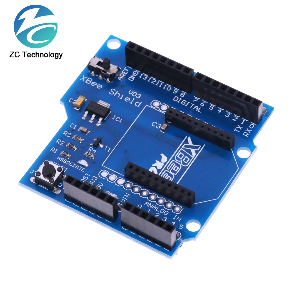 Bluetooth XBee Shield V03 Module Wireless Control For XBee ZigBee Board For Arduino Serial Adapter Module FT232RL IC 3.3V 5V IO