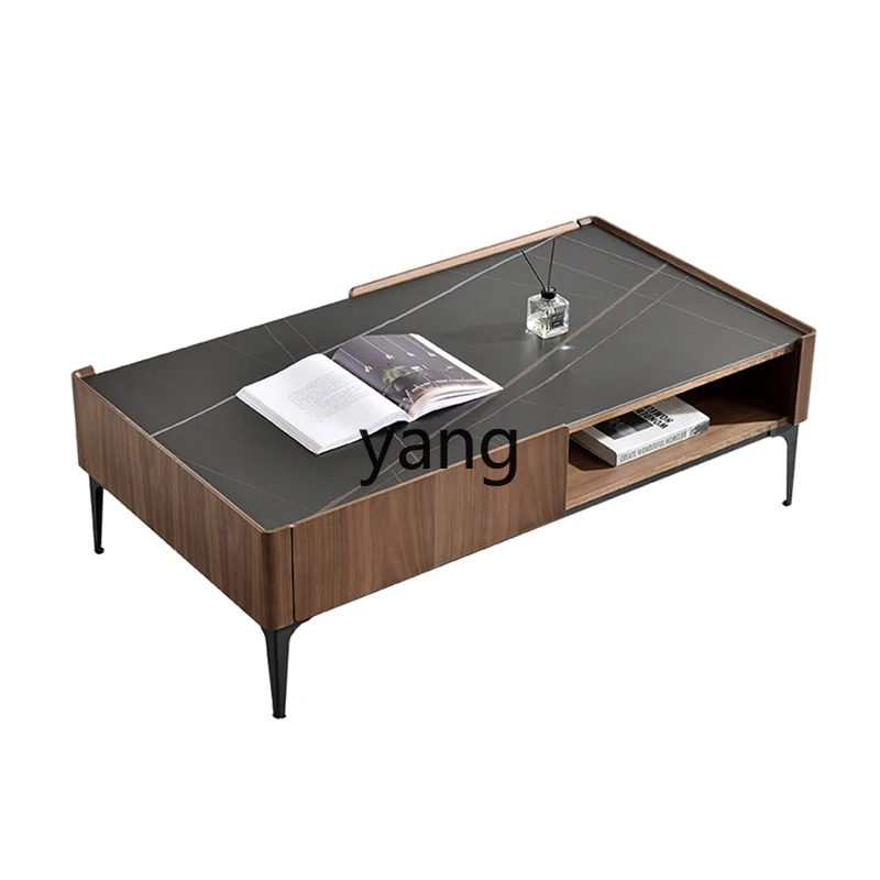 

YHM rock slab coffee table modern simple minimalist light luxury living room tea table
