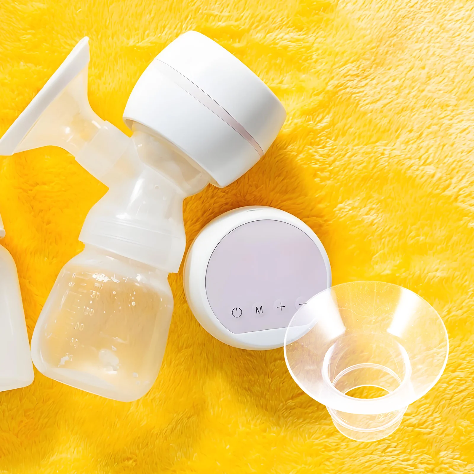 

6Pcs Breast Pump Flange Inserts Replacement Silicone Wearable Breastfeeding Pump Parts Soft Washable Insert for Pumping