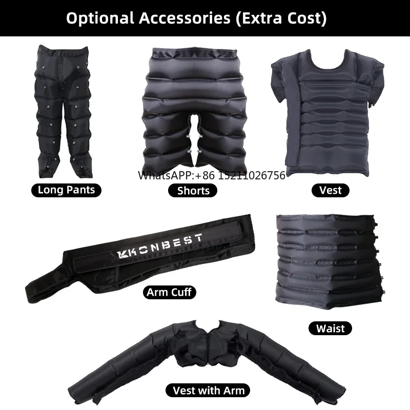 6 Chamber Air Recovery DVT Pump Machine Compression Boots Air Massage Pressotherapy Full Leg Massager