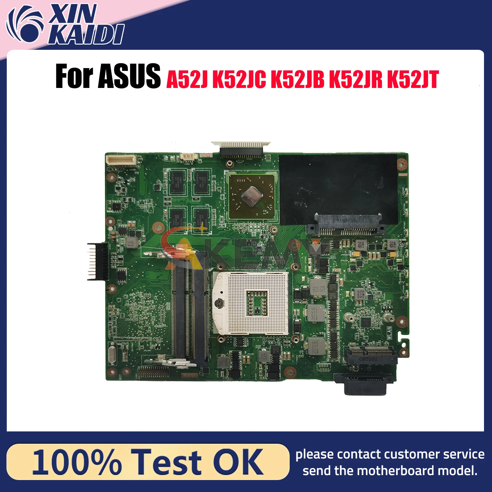 

K52JR Laptop Motherboard For ASUS K52J A52J K52JT K52JR K52JE K52JB K52JC K52JU K52JV Notebook Mainboard 100% tests OK fast ship
