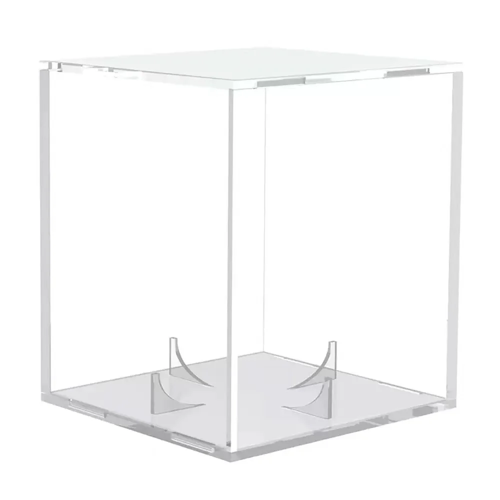 Caja de exhibición de béisbol de acrílico de 80 mm, impermeable, a prueba de polvo, soporte de almacenamiento para pelotas de golf, protector ligero para recuerdos deportivos coleccionables
