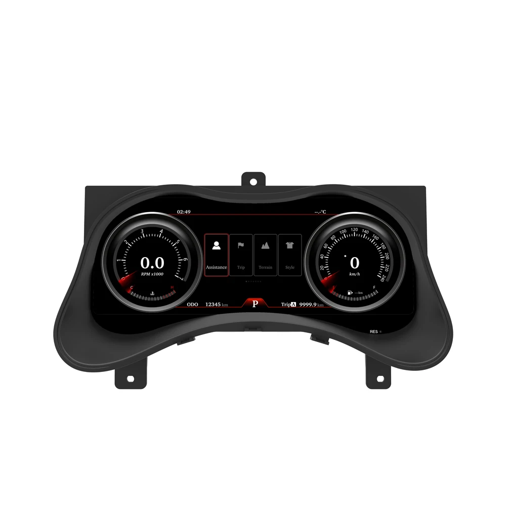 LCD Android Digital Oil Pressure Gauge Voltmeter Water Temp Meter For Infiniti Q70 2012-2017  Cluster  Dashboard