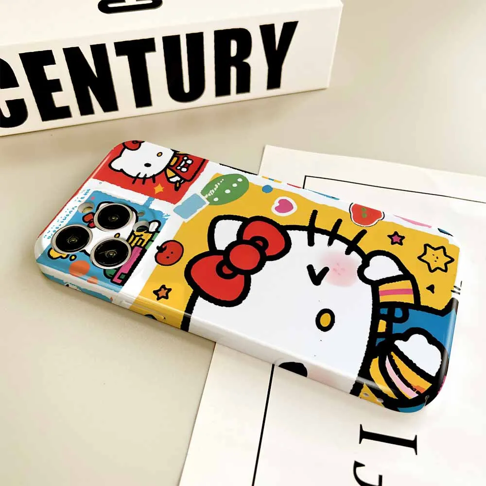 Hermosa pantalla completa Hello Kitty para Samsung A73 A71 A56 A55 A54 53 52S 51 36 35 34 33 32 31 25 24 23 22 A17 funda de teléfono