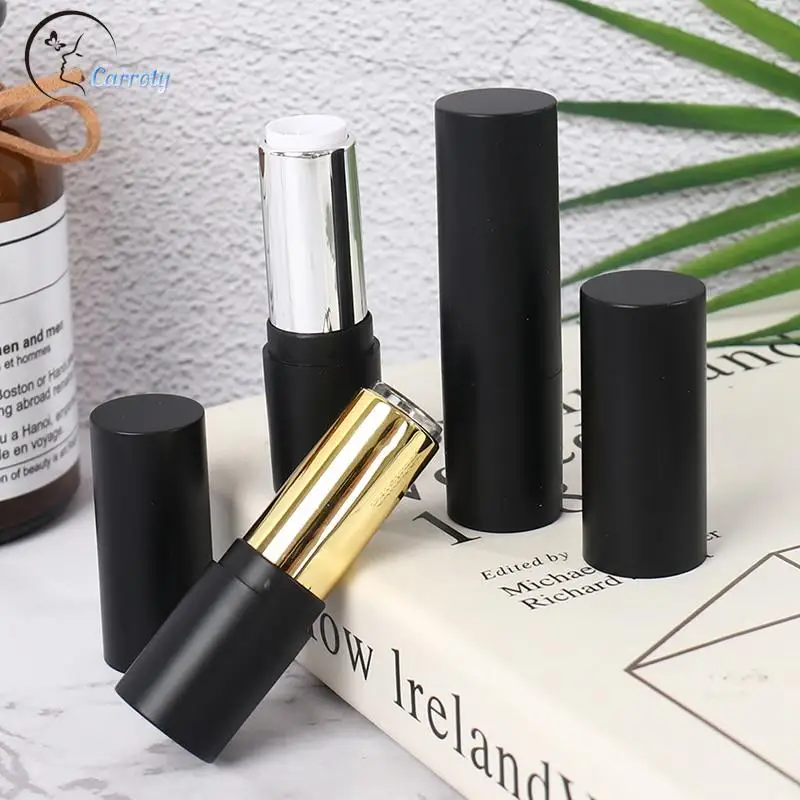 1pc New Round Empty 12.1mm Lipstick Tube Lip Balm Container Lipstick Shell Packaging Cosmetics Refillable Beauty Tools