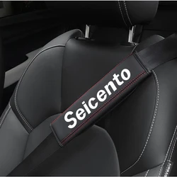 For Fiat Panda Tipo Freemont Bravo Linea Punto Seicento Argo Top leather material automotive seat belt cover shoulder protector